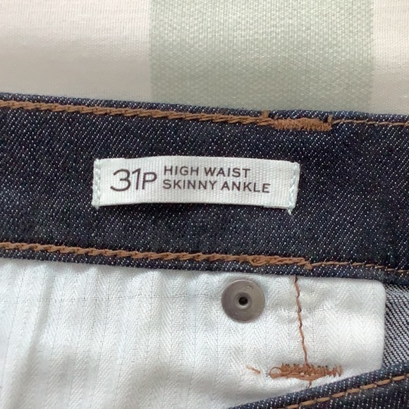 Banana Republic Premium Denim Dark High Rise Skinny Ankle Jean (NWOT) - Picture 3 of 7